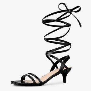 Elegant Black Strappy Heels
